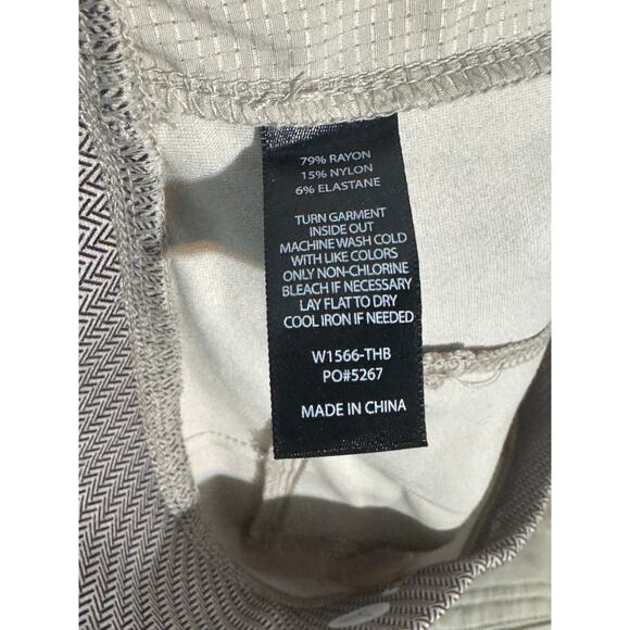 Betabrand Herringbone Bootcut Dress Pant Yoga Pants Tan/Black Large - Picture 3 of 8